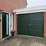 Openslaande garagedeuren Berger Luxe Line Twin Satin Ligna RAL 6009