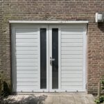 Berger Luxe-Line Twin openslaande deuren verticaal glaspaneel RAL 9016