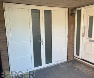Berger Luxe-Line Twin openslaande deuren met verticale glaspanelen