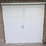 Openslaande garagedeuren Berger Luxe Line Twin Satin Plano RAL 9001