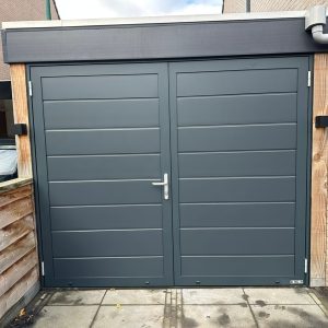 Berger Luxe-Line Twin openslaande deuren Satin Ligna RAL 7016 mat fijnstructuur