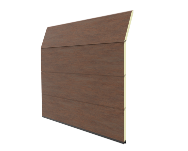 Berger Sectionale garagedeur uitvoering Design-Line Corten RAL 8025
