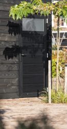 Berger Luxe-Line Single openslaande deuren Woodgrain Ligna RAL 9005